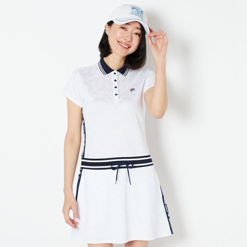 SALE】【FILA】【2022春夏】ロゴジャガードワンピース｜レディース