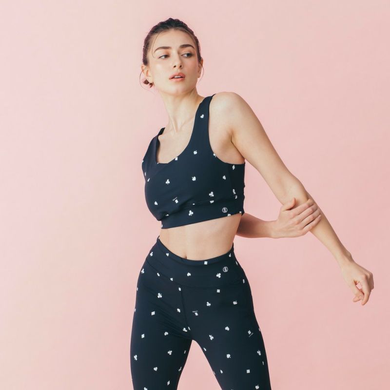 美品【LITHEE】ブラトップ＆レギンス LITHEE（リジー）】フラワープリントブラトップ｜LITHEE YOGA