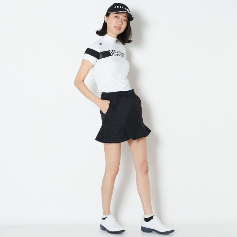 2BUY10%OFF対象】【SALE】【DESCENTE GOLF】【2022春夏】リサイクルナイロンストライプフレアスカート ｜レディースゴルフ ウェア｜LITHEEリジー【公式】