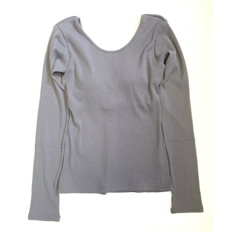 OUTLET】【Julier（ジュリエ）】リブロングスリーブプルオーバー