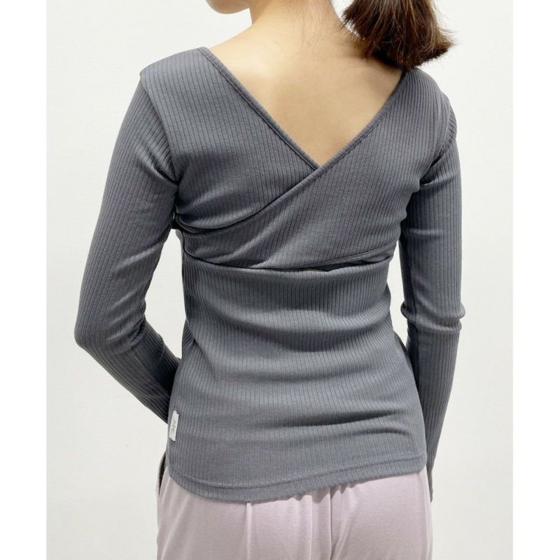 OUTLET】【Julier（ジュリエ）】リブロングスリーブプルオーバー