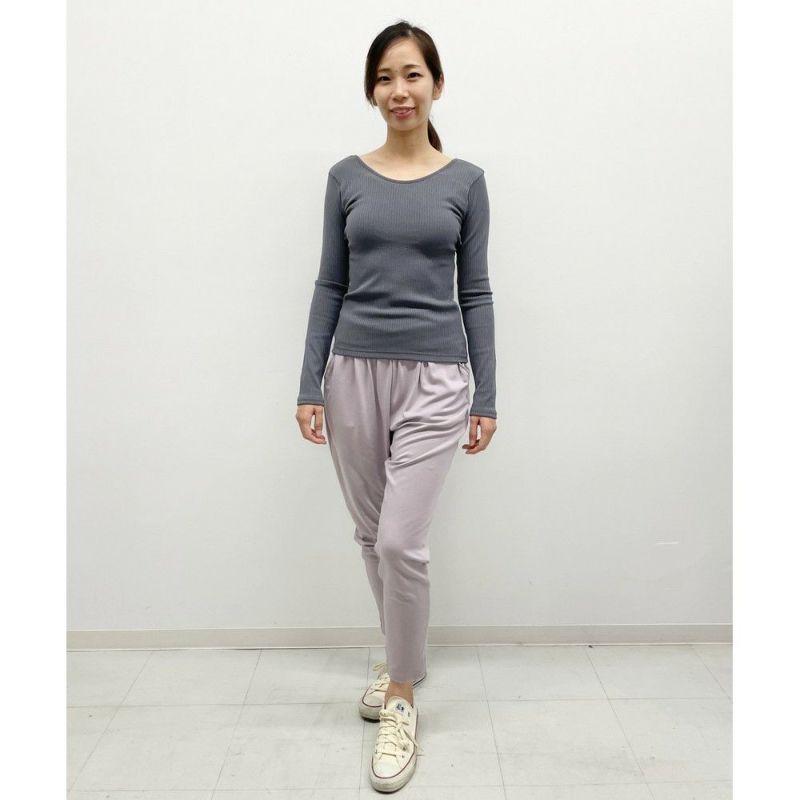 リブロングスリーブプルオーバー/パット付き｜BIGI online store