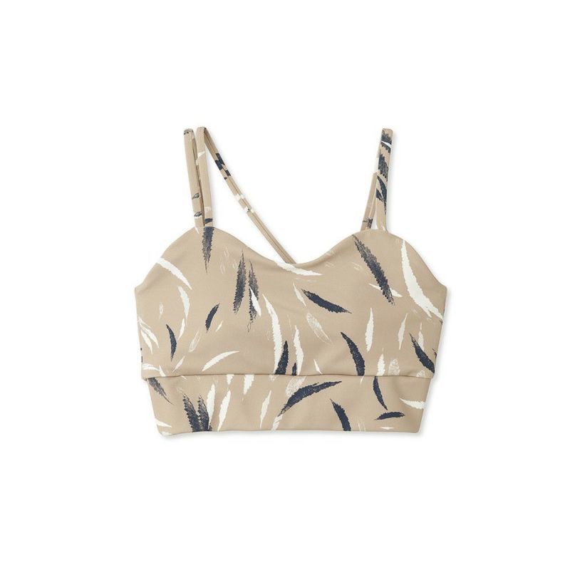 ◆新品　emmi yoga leaf柄　ブラトップ　ショッパー付　リーフ柄　エミ SALE】【emmi（エミ）】leaf柄ブラトップ｜LITHEE YOGA｜リジー