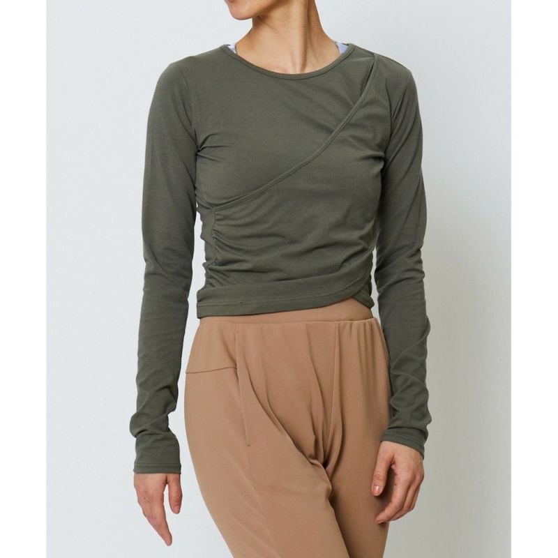 【匿名配送】Julier 定番 コットンベア天カシュクールトップス OUTLET】【Julier（ジュリエ）】【定番】コットンベア天