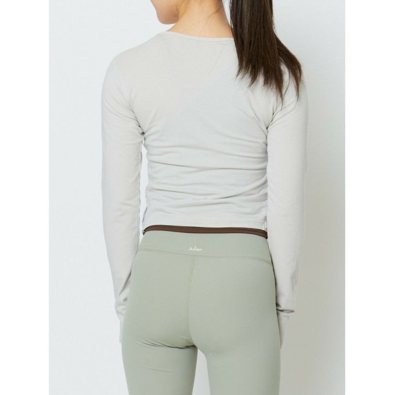 【匿名配送】Julier 定番 コットンベア天カシュクールトップス OUTLET】【Julier（ジュリエ）】【定番】コットンベア天