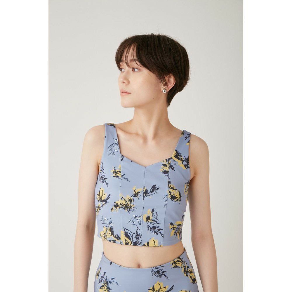 SALE】【emmi（エミ）】オリジナルフラワー柄トップス｜LITHEE YOGA