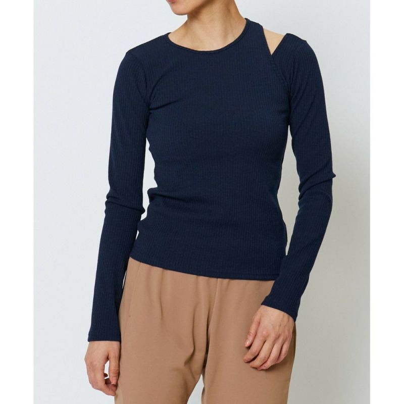 ジュリエ　リブロングスリーブプルオーバー リブロングスリーブプルオーバー/パット付き｜BIGI online store