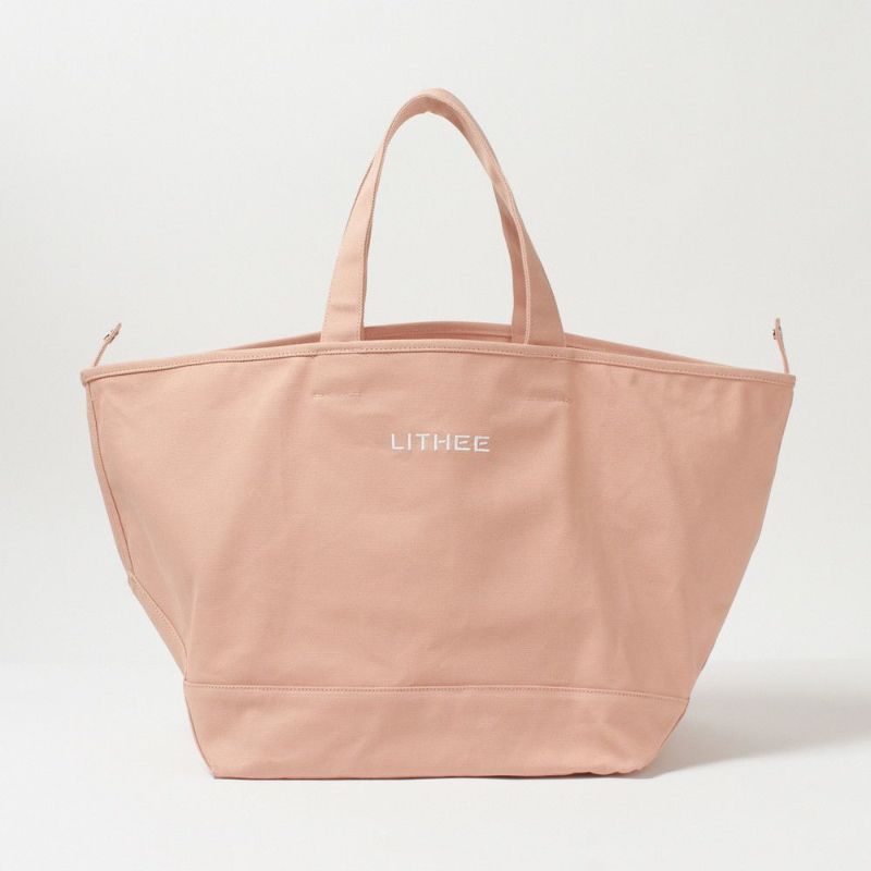 LITHEE（リジー）】キャンバスビッグトートバッグ（ピンク