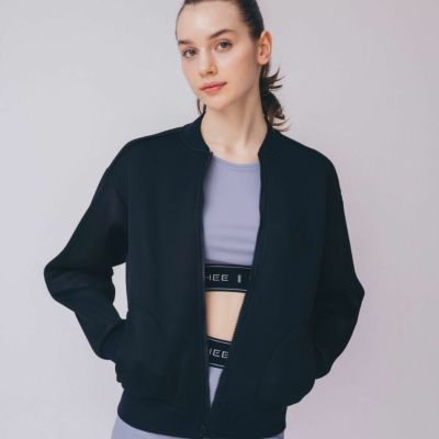 LITHEE（リジー）】【FIT】ボンディングメッシュブルゾン
