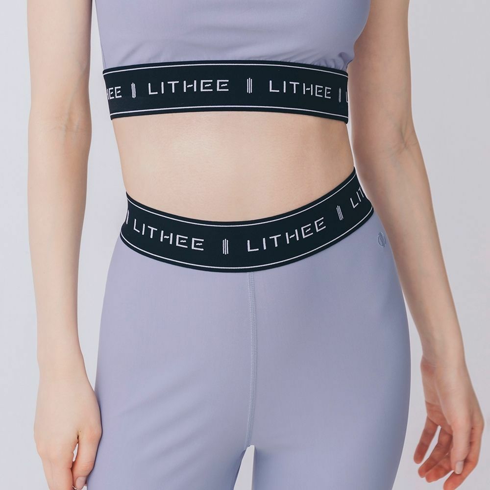 LITHEE（リジー）】【FIT】メリルハイテンションロゴレギンス（ブルー