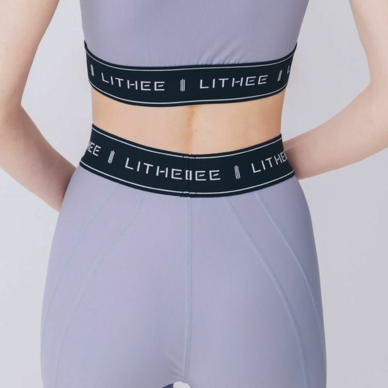 LITHEE リジー メリルハイテンション フリルトップス & レギンス M LITHEE（リジー）】【FIT】メリルハイテンションロゴレギンス