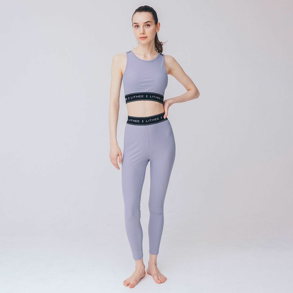 LITHEE（リジー）】【FIT】メリルハイテンションロゴレギンス（ブルー