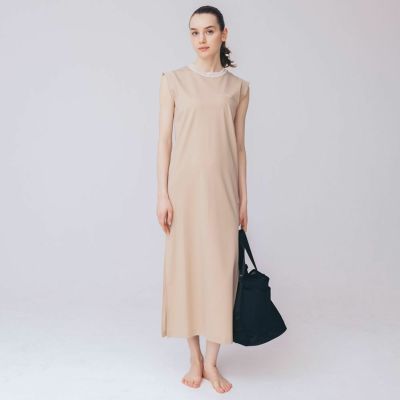 【SALE】【LITHEE（リジー）】スリットロングワンピース（ベージュ）