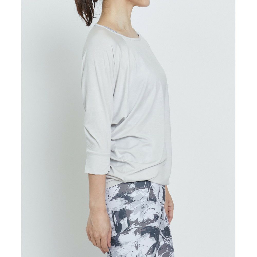 Julier（ジュリエ)】エコリヨセルベア天 5分袖トップス｜LITHEE YOGA