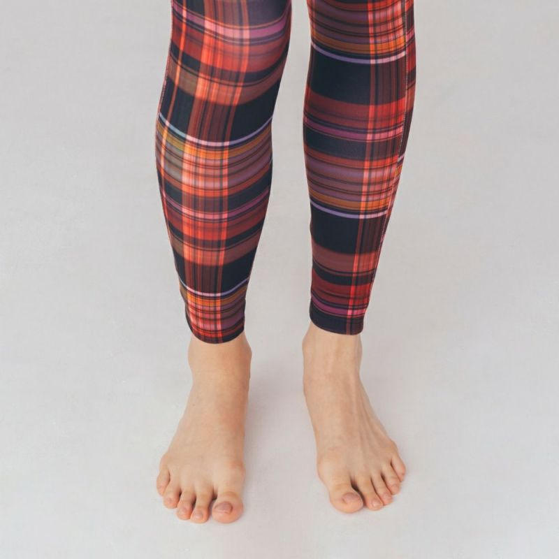 ≪残りS-Mのみ≫【LITHEE（リジー）】チェックプリントレギンス