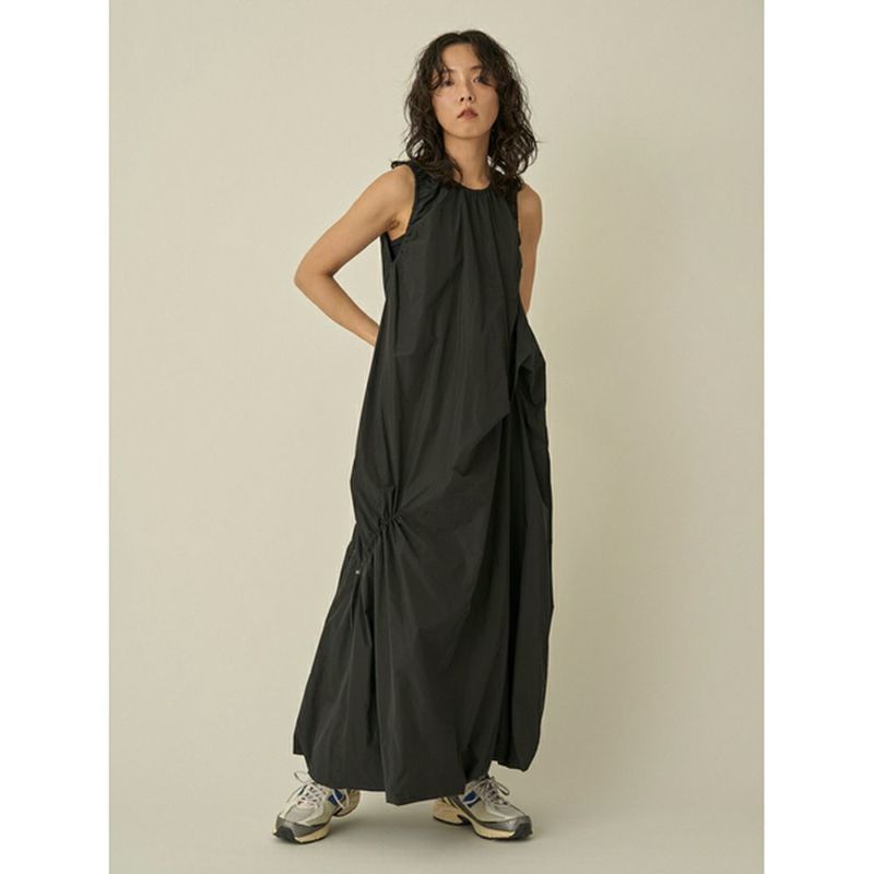 emmi エミ　ギャザーフォルムワンピース　GLY 0サイズ OUTLET】【emmi（エミ）】ギャザーフォルムワンピース｜LITHEE