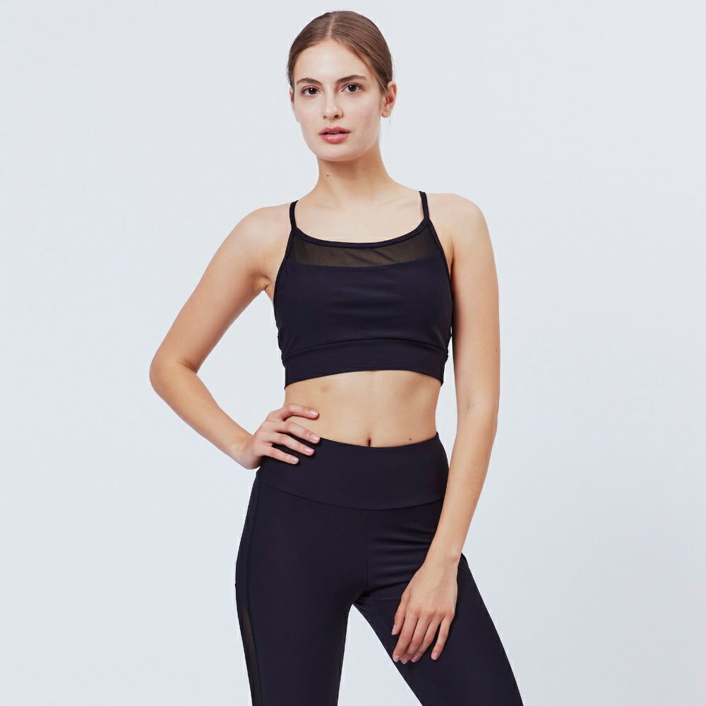 LITHEE（リジー）】メリルライトCOOLチュールブラトップ（ブラック