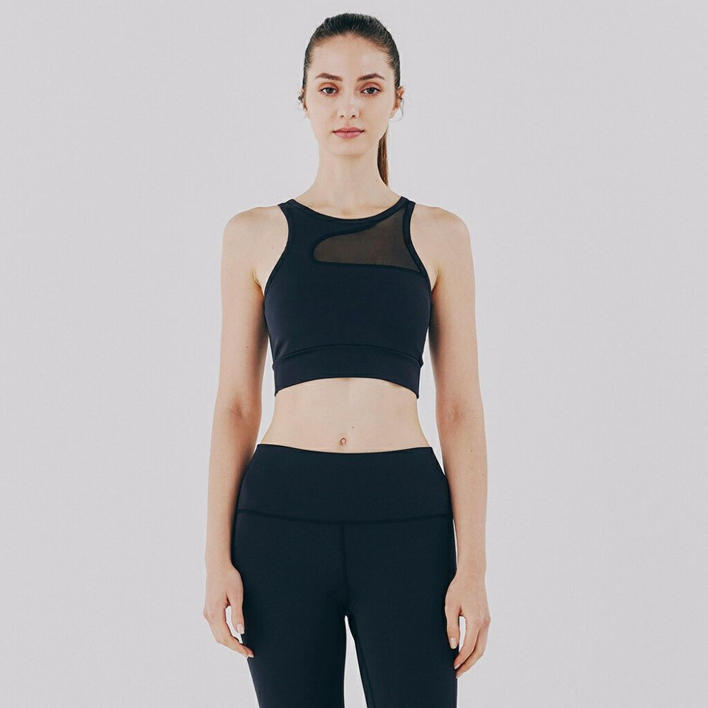 LITHEE（リジー）】カットアウトチュールソフトブラトップ（ブラック